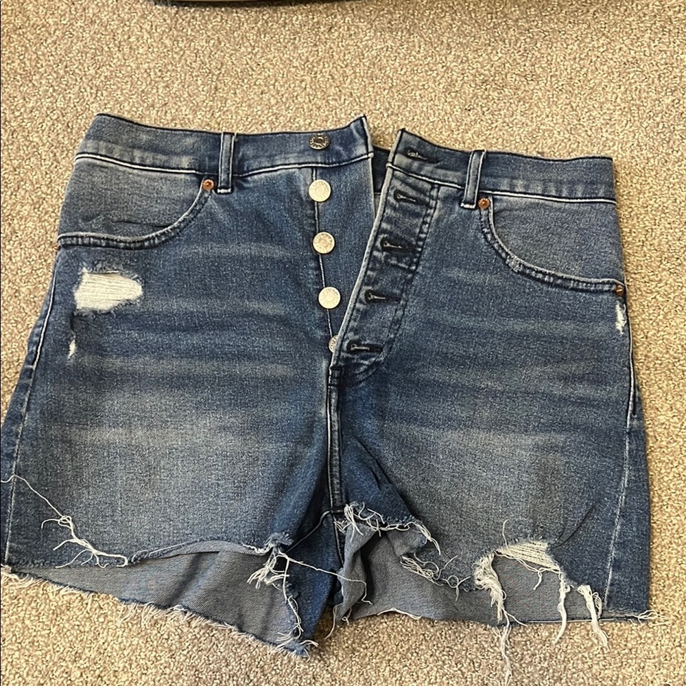 Distressed Denim Women's Shorts